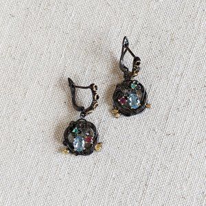 Gemstone earrings